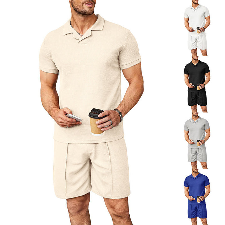 Lune London men's leisure polo and shorts set in breathable material