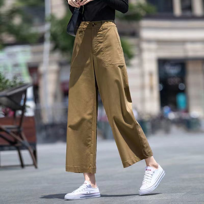 Pantalons larges taille haute pour femmes Chic & Stil
