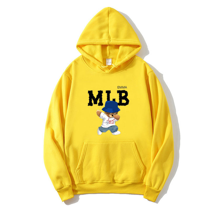 Ladies hoodie with creative animal and lettering design Chic & Stil
