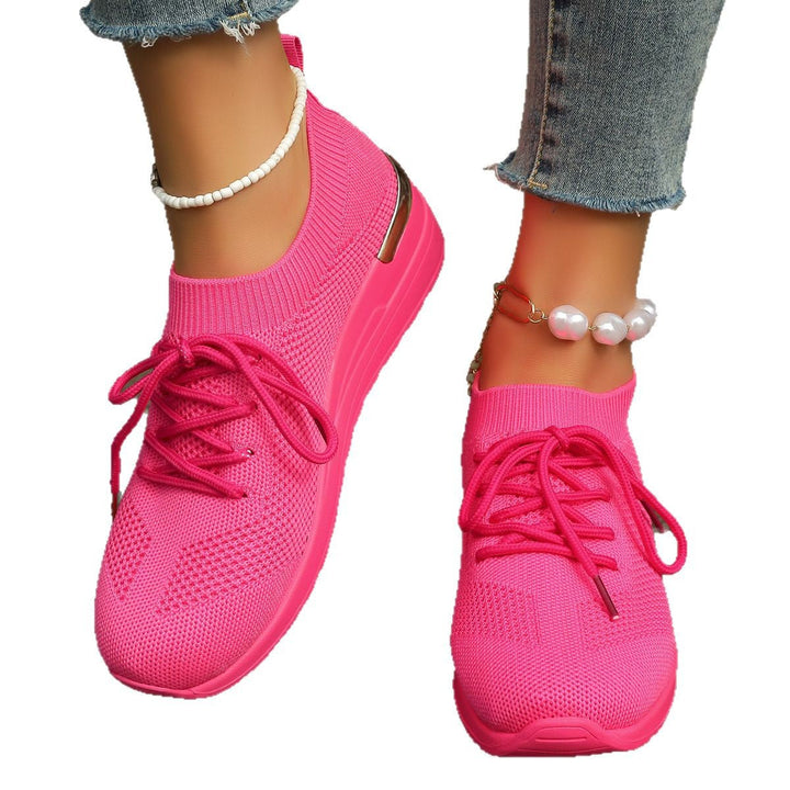 Women's Comfortable Sport Sneakers with Breathable Upper Material and Elegant Platform Sole Lune London
