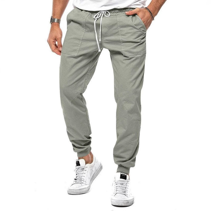 Men's cargo jogger pants with elastic waist and convenient pockets Lune London