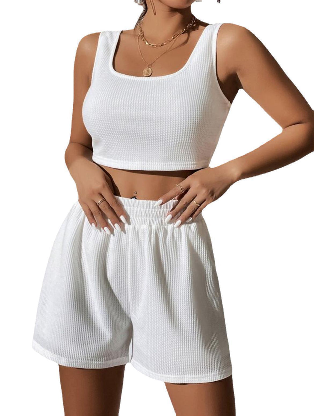 Women's leisure set with short top and loose shorts Lune London