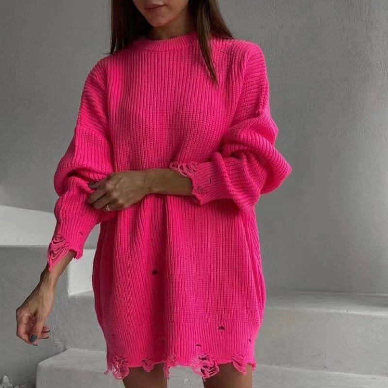 Oversized knit dress for women Lune London