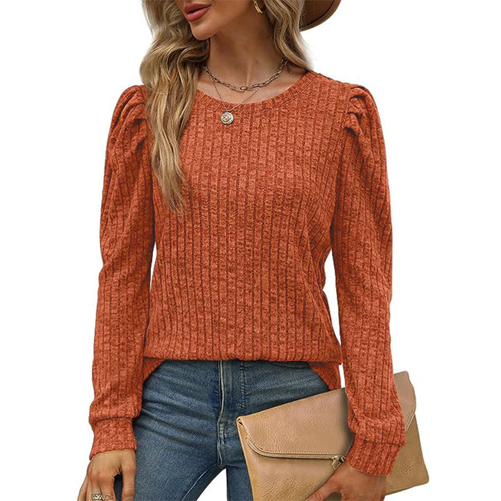 Lune London Textured Puff Sleeve Sweater for Women