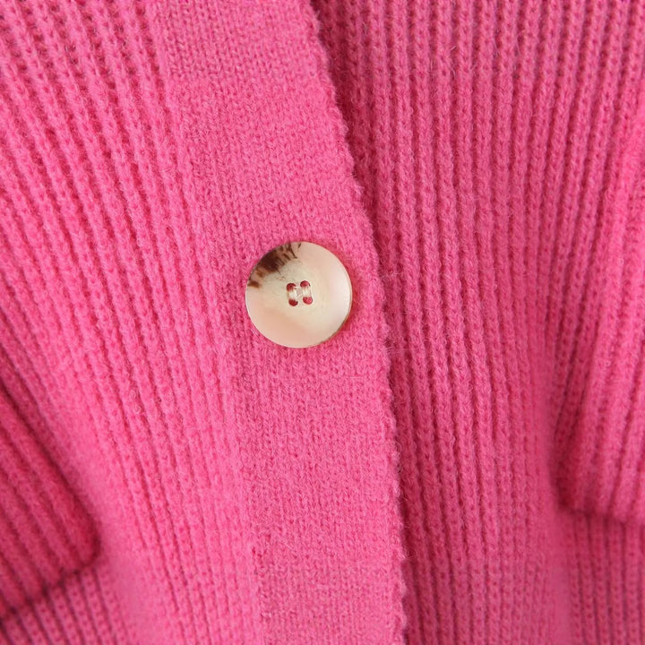 Femmes Gilet Confortable avec Capuche et Fermeture à Boutons Chic & Stil