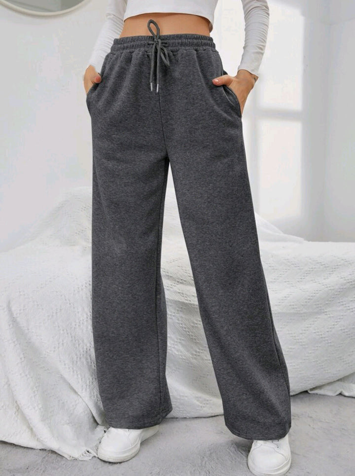 Women's wide leisure pants with elastic waistband Chic & Stil