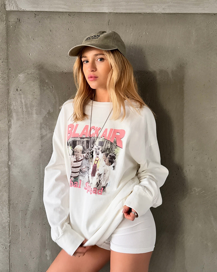 Women's stylish long sleeve with creative graphic design and relaxed fit Lune London