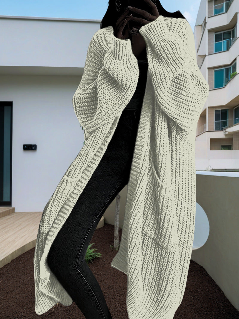 Women cardigan with open front and large pockets Lune London