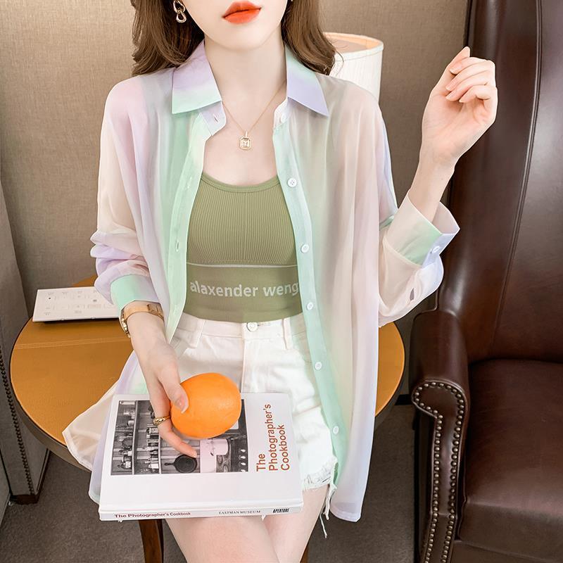 Chemisier d'overshirt aéré et coloré pour femmes Chic & Stil
