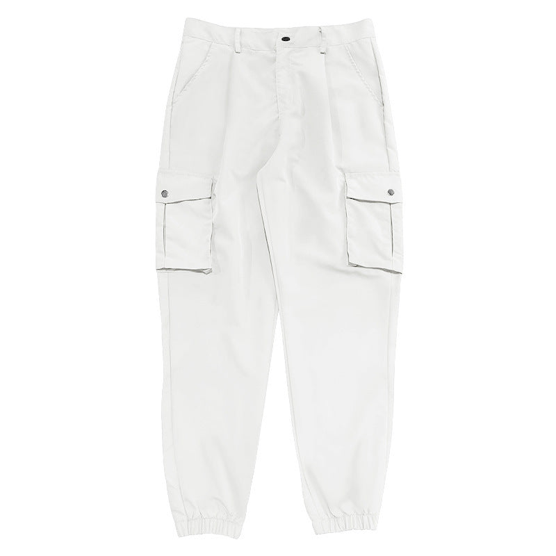 Men's cargo pants with elastic waistband and large pockets Lune London