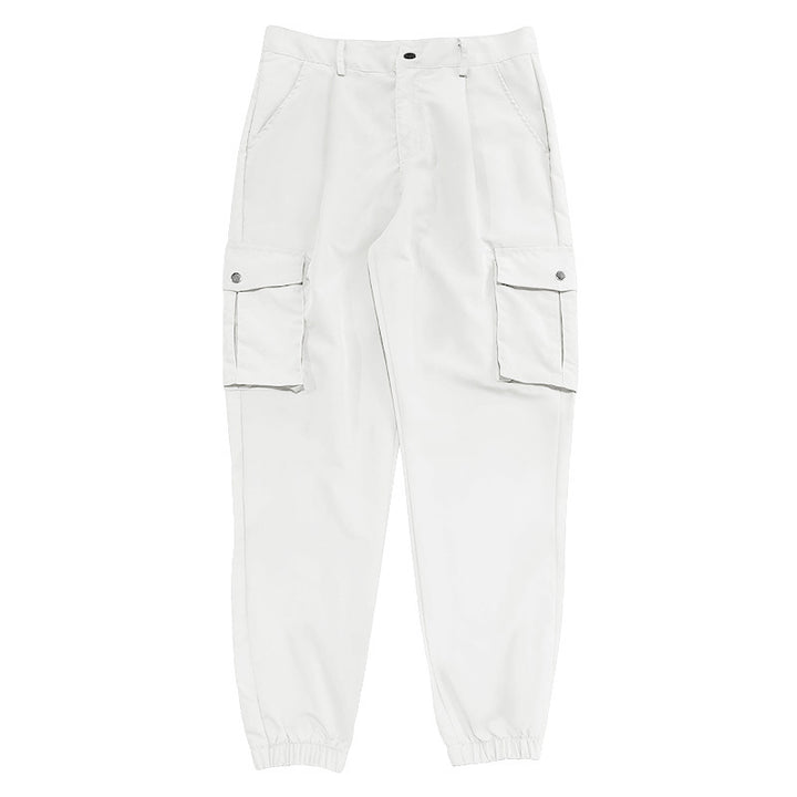 Men's cargo pants with elastic waistband and large pockets Lune London