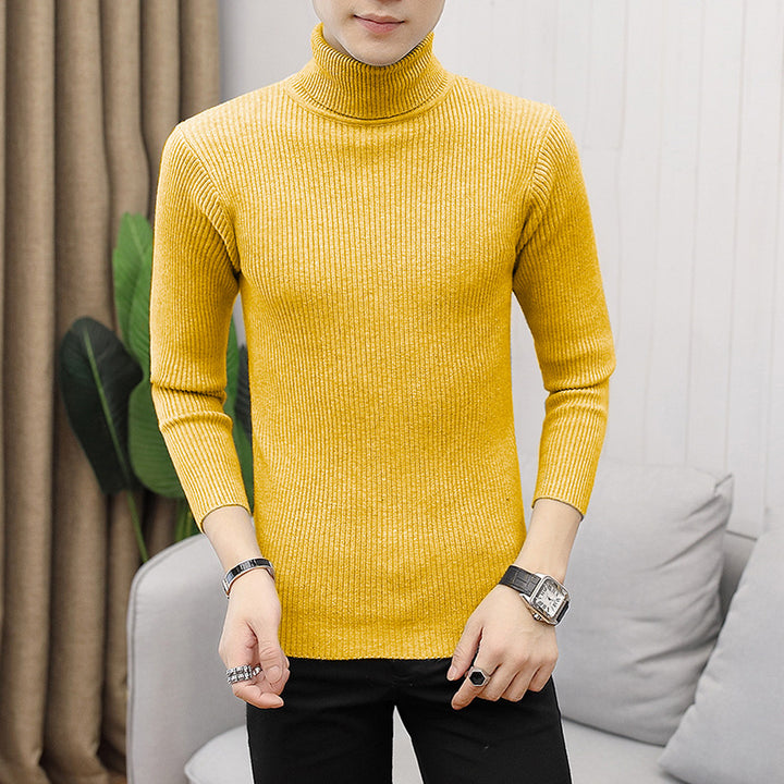 Women’s turtleneck sweater with an elegant ribbed structure Lune London
