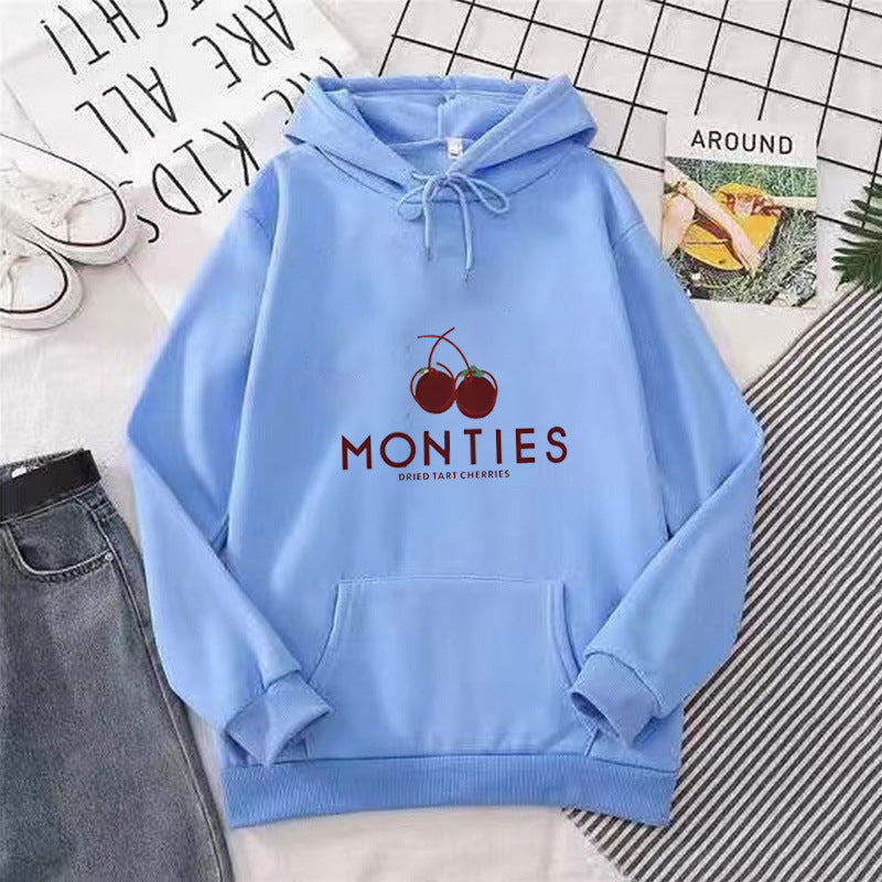 Women's hoodie with fruity logo print Chic & Stil