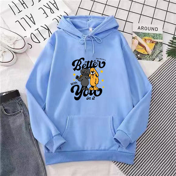 Women's hoodie with playful animal motif Chic & Stil