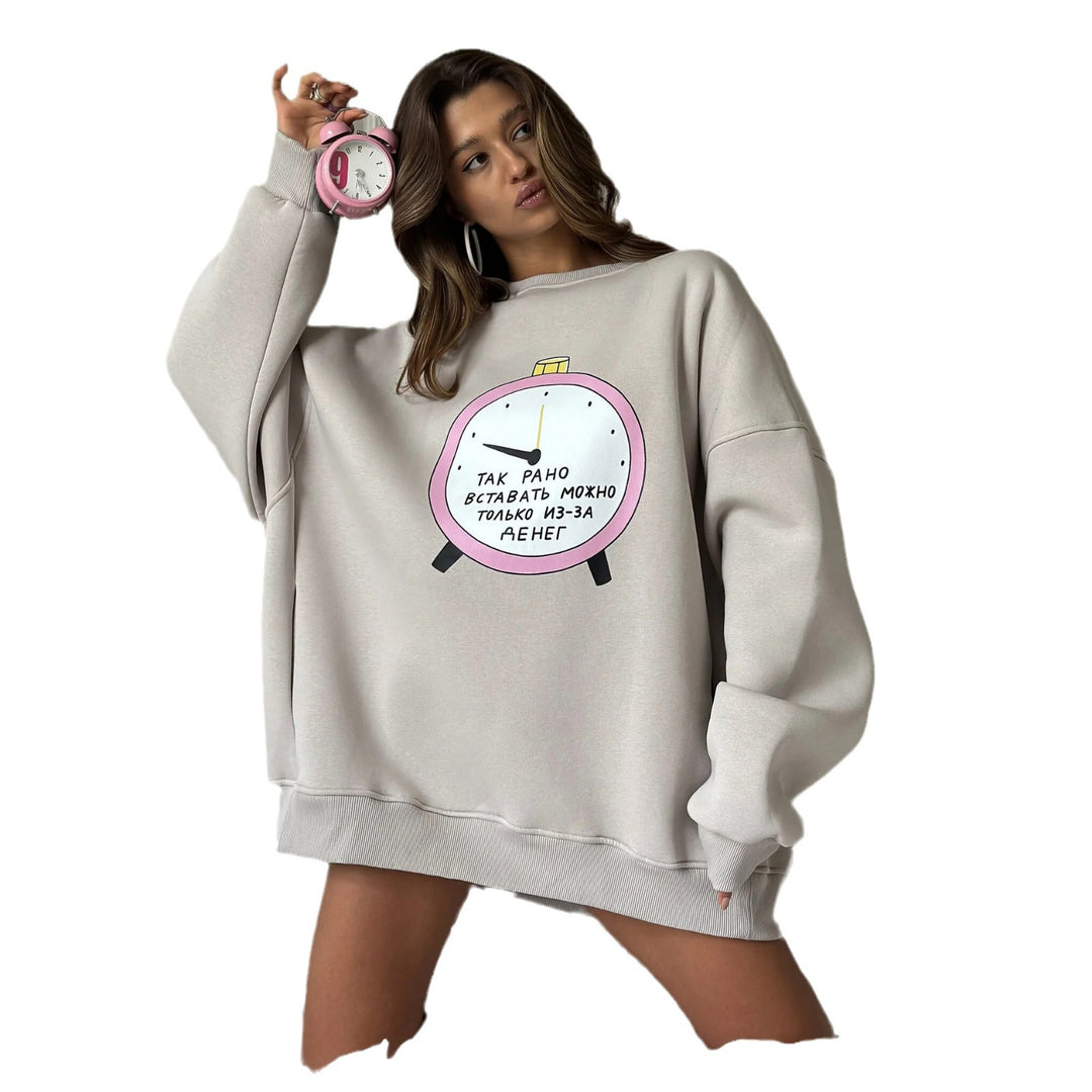 Oversized sweatshirt for women with creative graphics Lune London