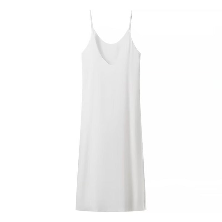 Maxi dress for women with side slit and modern straps Lune London