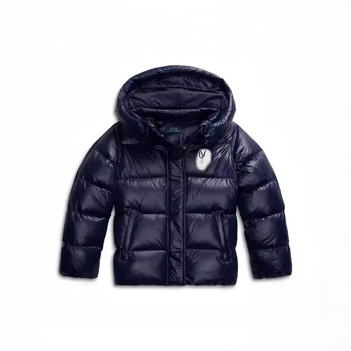Women's ultra-light down jacket with hood and pockets Lune London