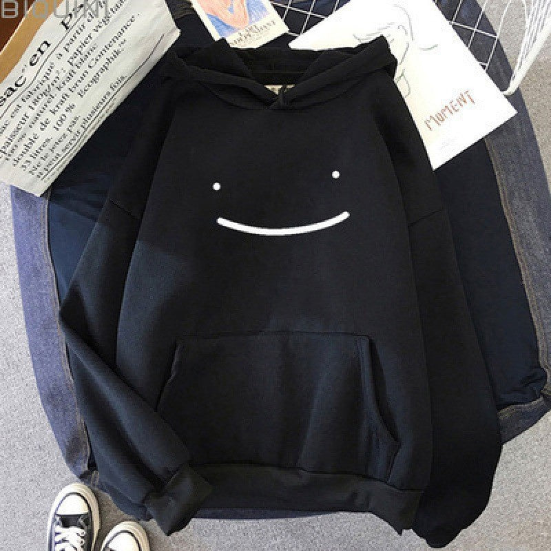 Women's hoodie with funny face motif Chic & Stil