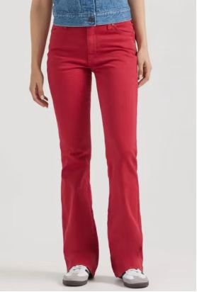 Flared jeans for women with vertical stripes and high waist Lune London