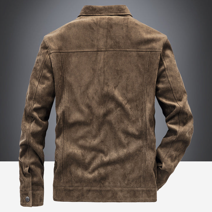 Men's suede jacket with modern casual style Lune London