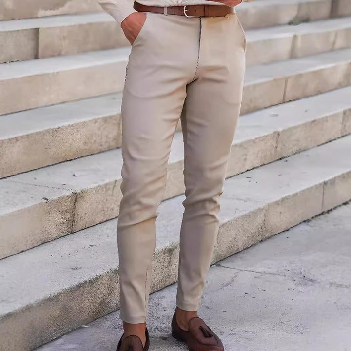 Slim-Fit trousers for men in innovative stretch material Lune London