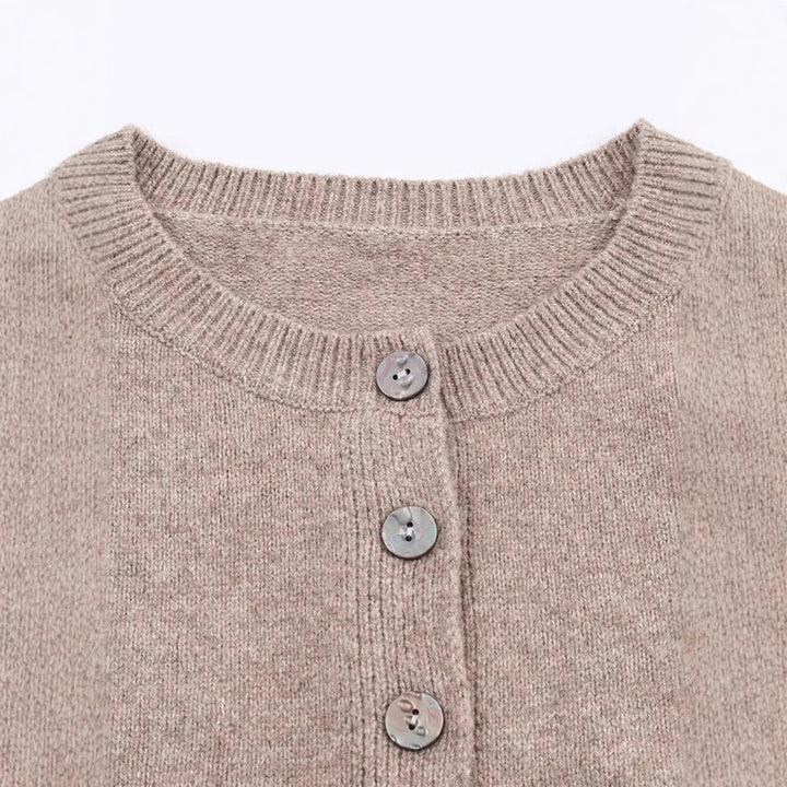 Ladies warm vest with decorative buttons Lune London