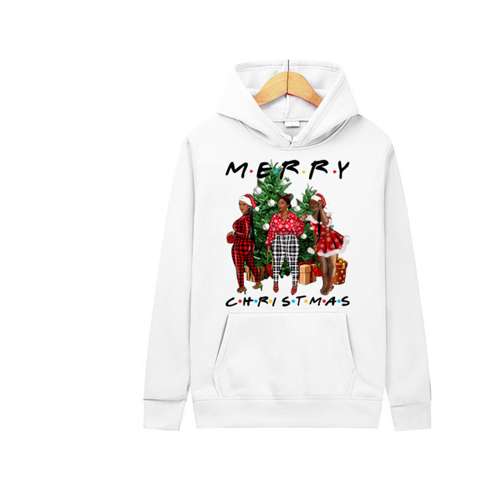 Women's Christmas hoodie and joggers set with festive graphic design Lune London