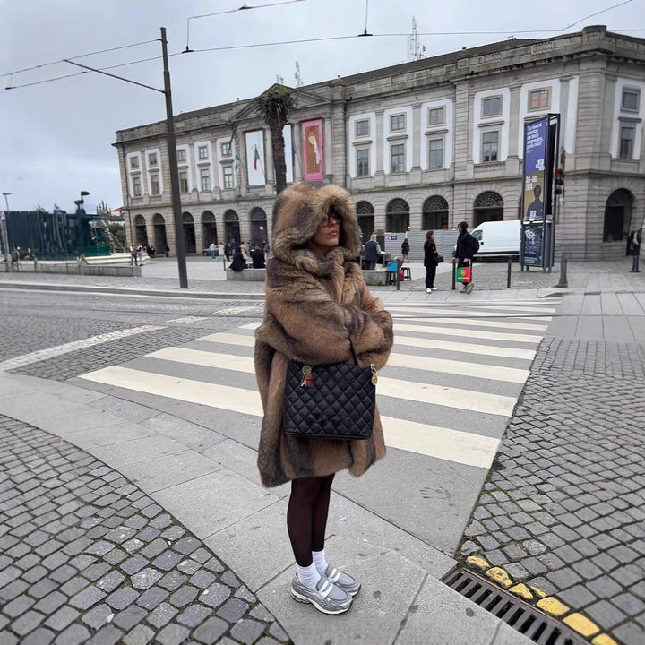 Women Cozy leisurewear with reflective details and practical hood Lune London