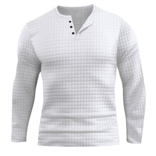 Shirt with structured long sleeves for men with button placket Lune London