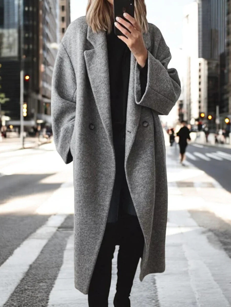 Ladies oversized wool coat Lune London