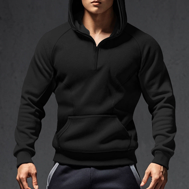 Men's hoodie with zipper and practical pockets Lune London