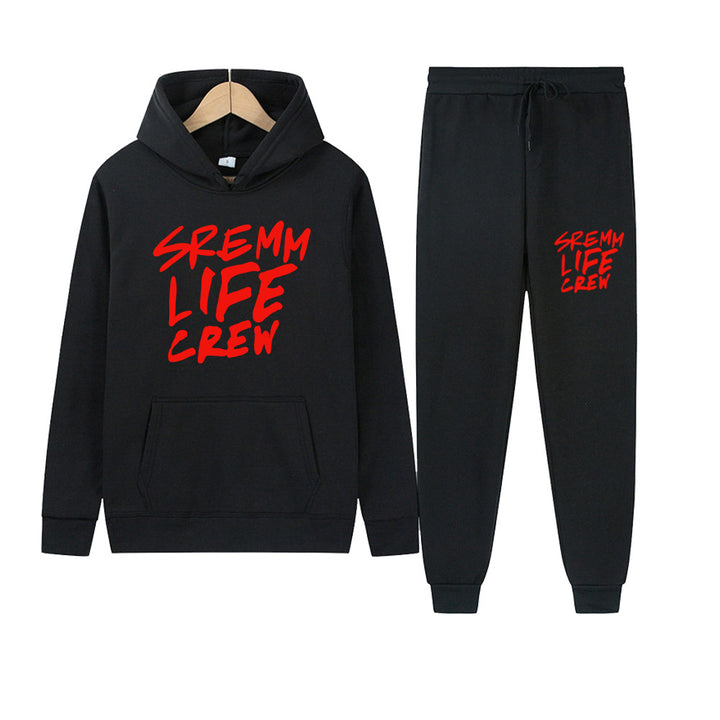 Women's hoodie and jogger set with striking inscription Lune London
