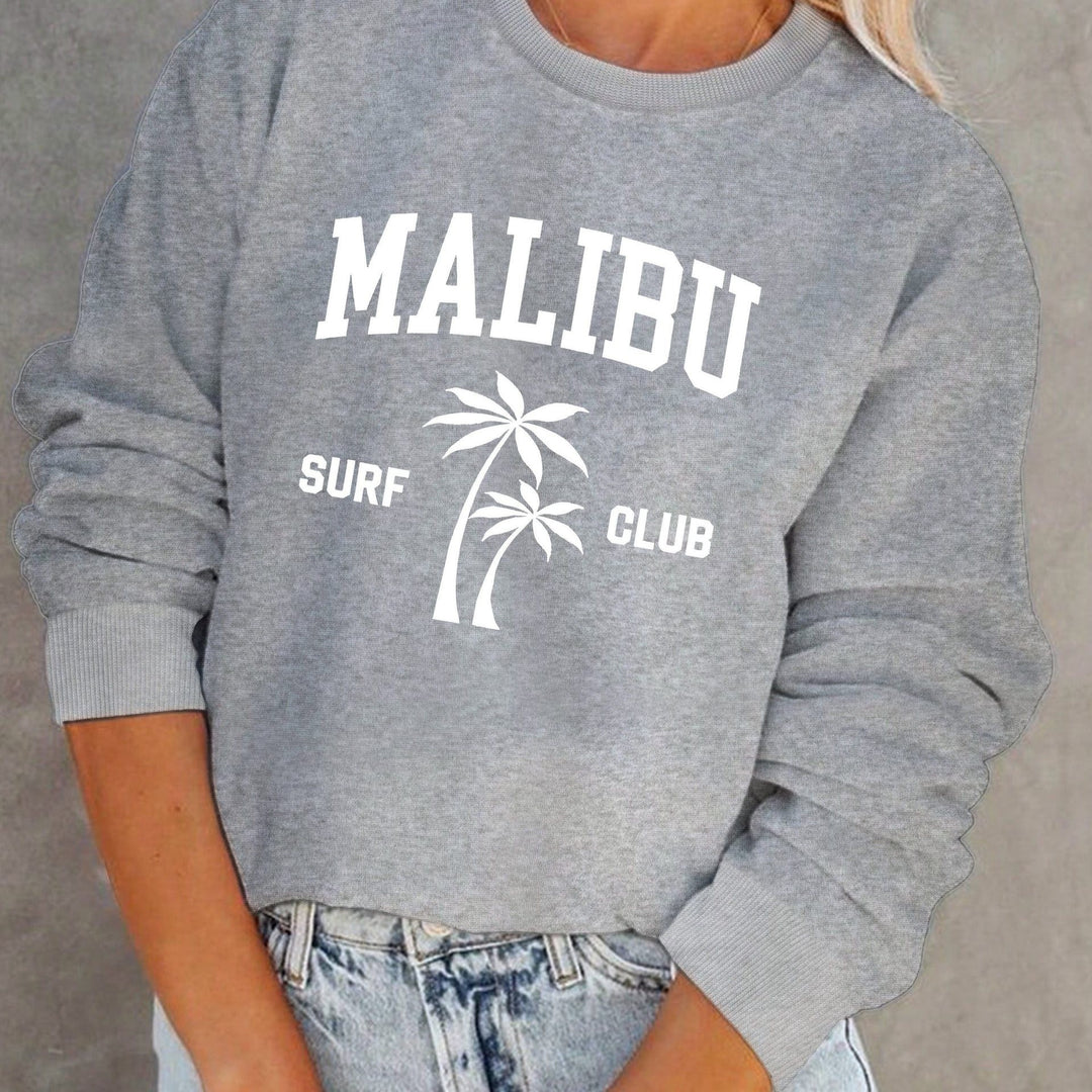 Sweat-shirt pour femmes avec impression décontractée de club de surf Chic & Stil