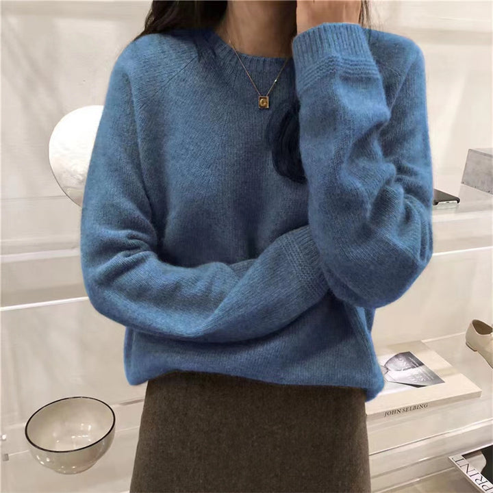 Pull en cachemire pour femmes avec une fine structure côtelée et une coupe décontractée Chic & Stil
