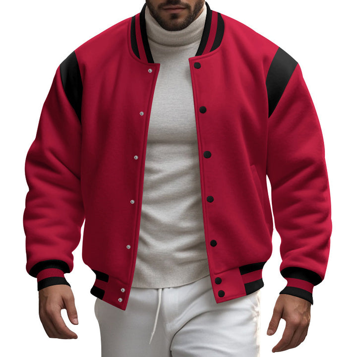 Men's sporty college jacket with contrasting sleeves Lune London