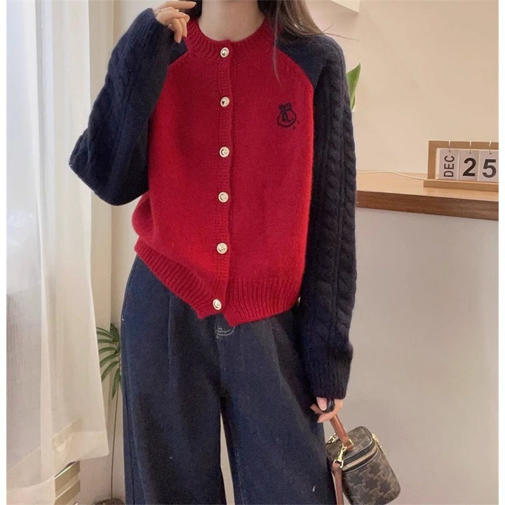 Ladies cardigan with decorative braided patterns Lune London
