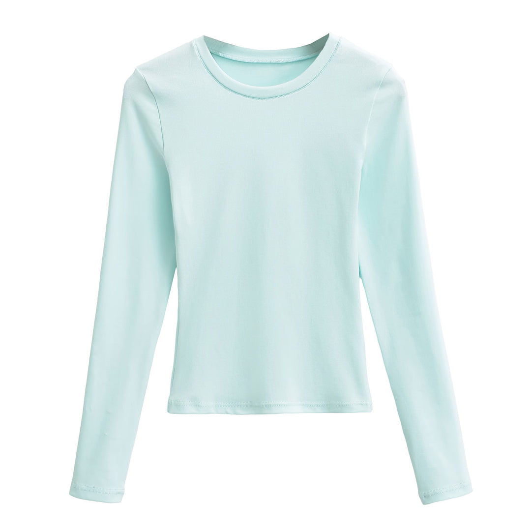 Women Long Sleeve T-shirt in Soft Cotton Blend Lune London