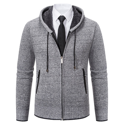 Hooded jacket for men with soft fleece lining and elegant details Lune London