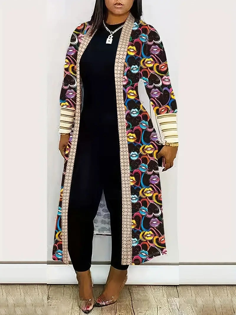 Lune London women's artistic long cardigan