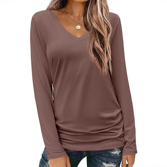 Women Long Sleeve Elegantly Cut Top Lune London