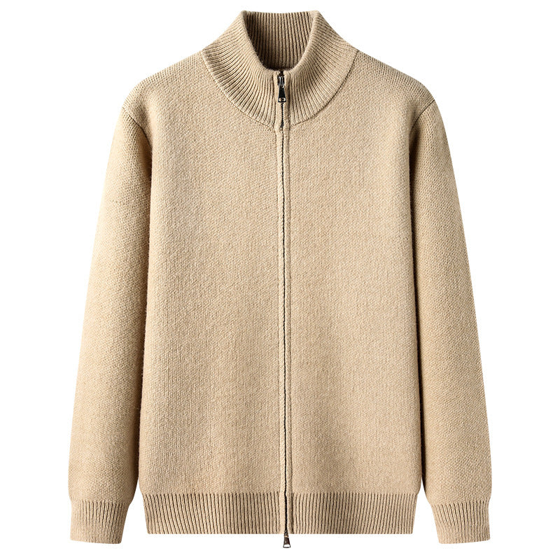 Men's knit jacket with modern collar and high-quality texture Lune London