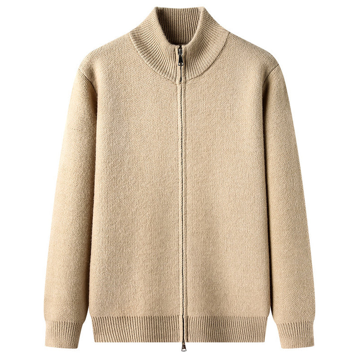 Men's knit jacket with modern collar and high-quality texture Lune London