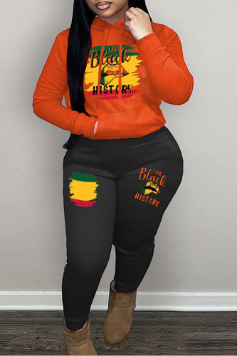 Women's hoodie and jogger pants set with creative statement print Lune London