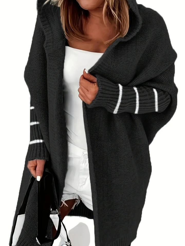 Lune London | Women Cozy Cardigan with Hood and Loose-Fitting Design