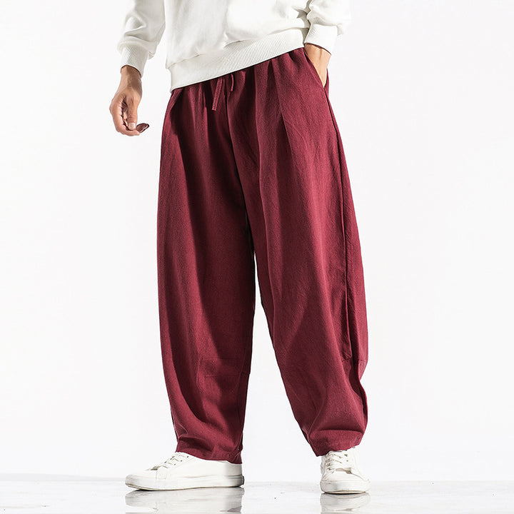 Casual Harem Pants for Men with Elastic Waist and Deep Side Pockets Lune London