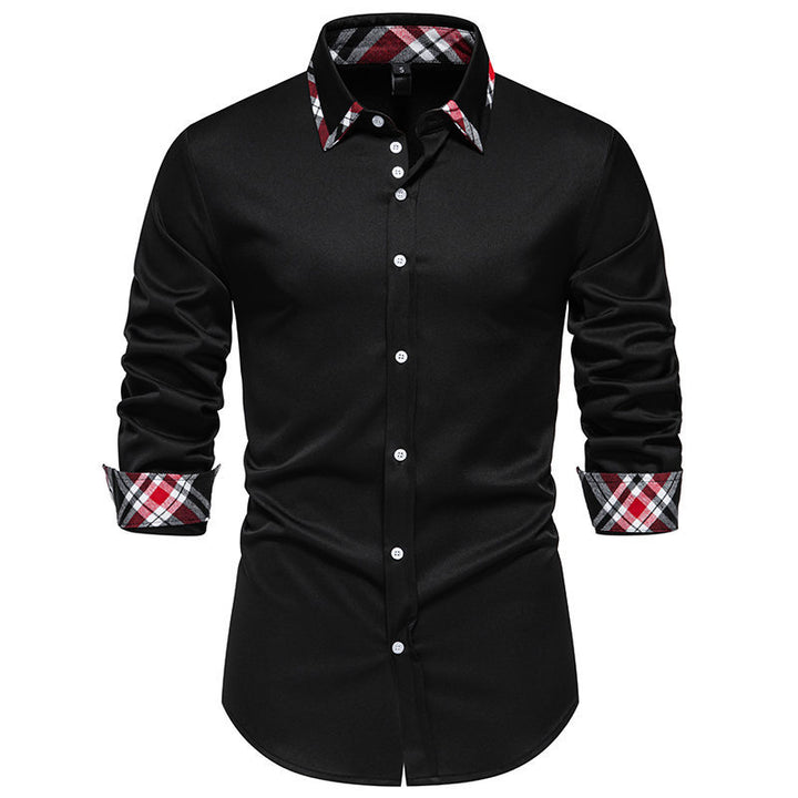 Shirt for men with contrasting collar and modern cut Lune London