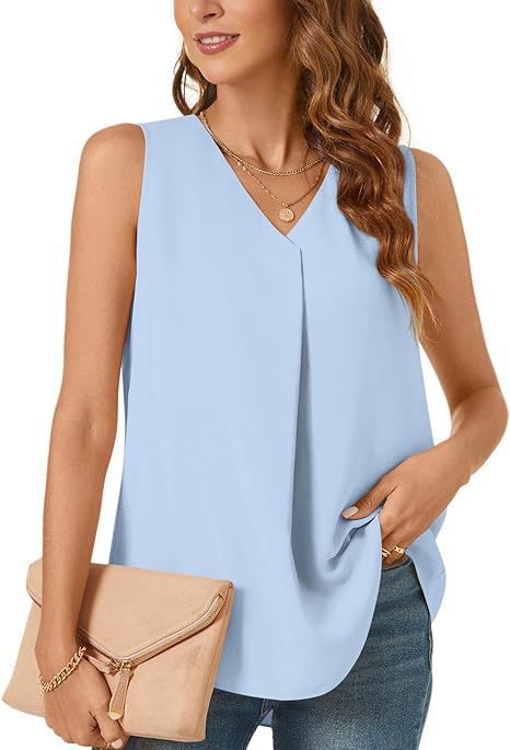 Women V-Neck Pleated Casual Top Lune London