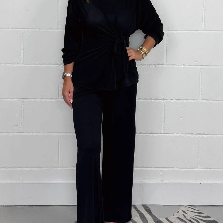 Casual lounge set for women with bow detail and loose fit Lune London
