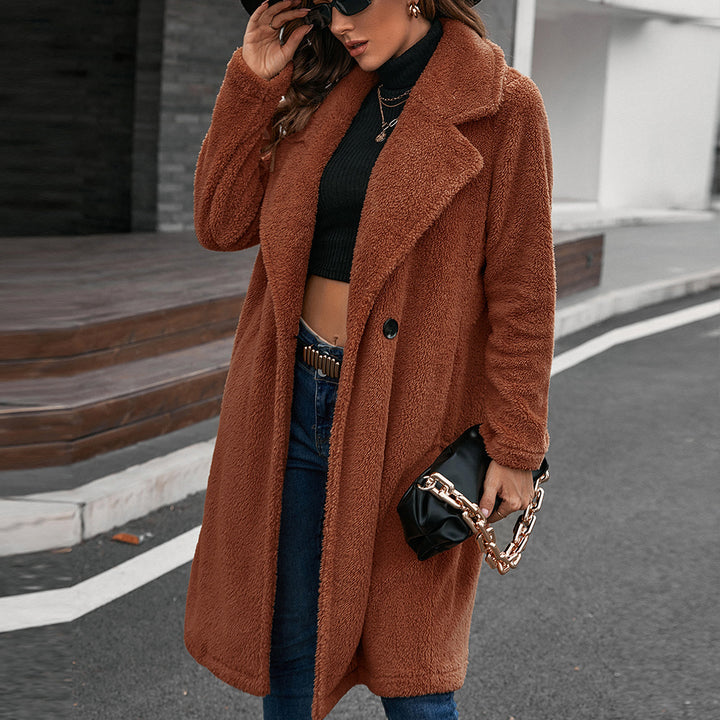 Ladies Teddy-Coat in Oversize Chic Style