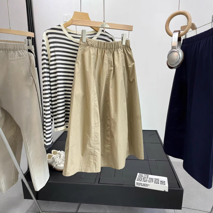 Jupe midi pour femmes à coupe élégante et fermeture éclair pratique Chic & Stil